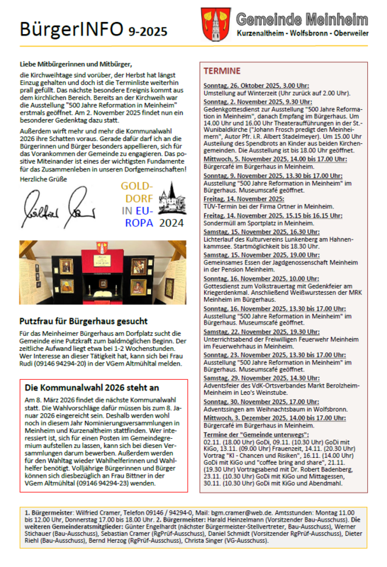 BürgerINFO 9-2025