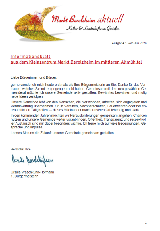 Infoblatt Ausgabe 1